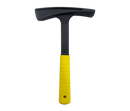 Black hammer with a bright yellow handle